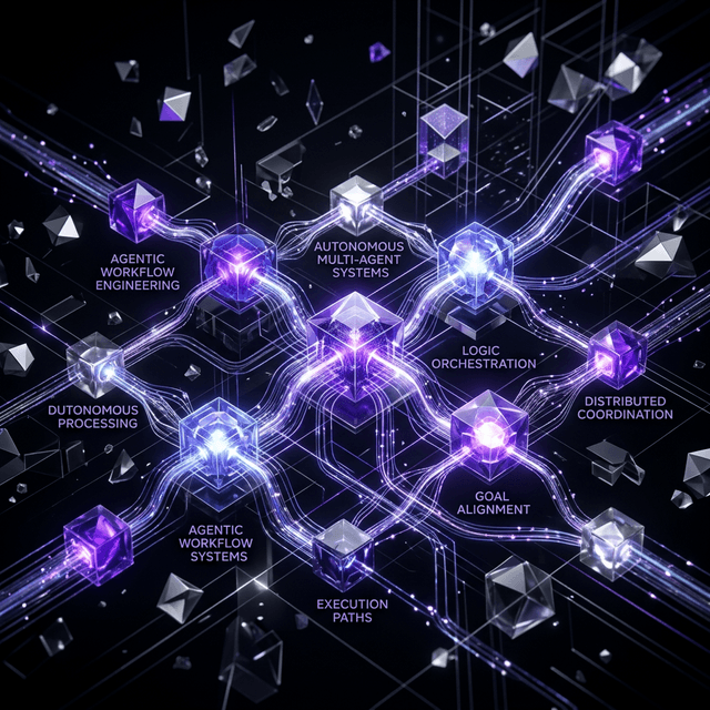 Glowing nodes and pathways for Agentic Workflow Orchestration